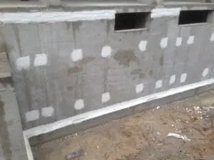 Нанесення KRYS Flex примикання та отвори з-під опалубки