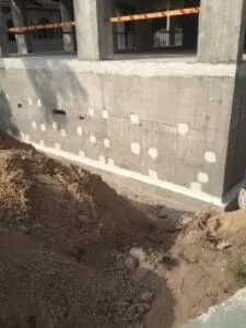 Нанесення KRYS Flex примикання та отвори з-під опалубки