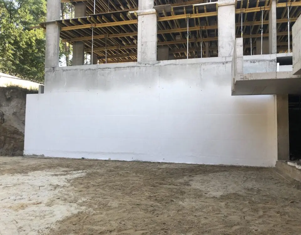 Устройство гидроизоляции фундамента многоэтажного жилого дома