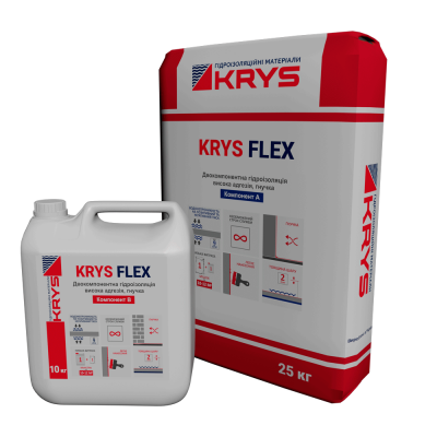 KRYS Flex - еластична двокомпонентна гідроізоляція