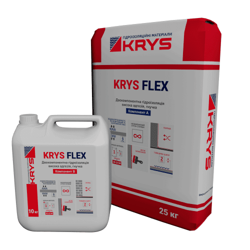 KRYS Flex - еластична двокомпонентна гідроізоляція