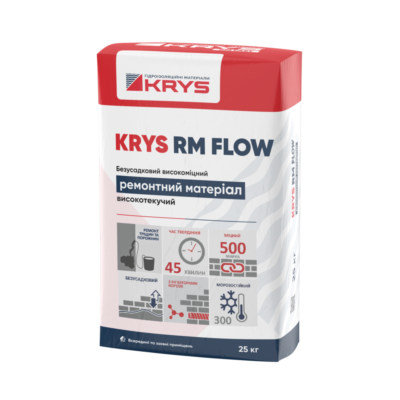 Паперовий мішок з ремонтною сумішшю KRYS RM Flow